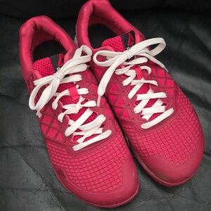 Reebok Nano 4.0 CrossFit Gym Sneaker Laceup Shoe, White Red Men's Size 9.5US